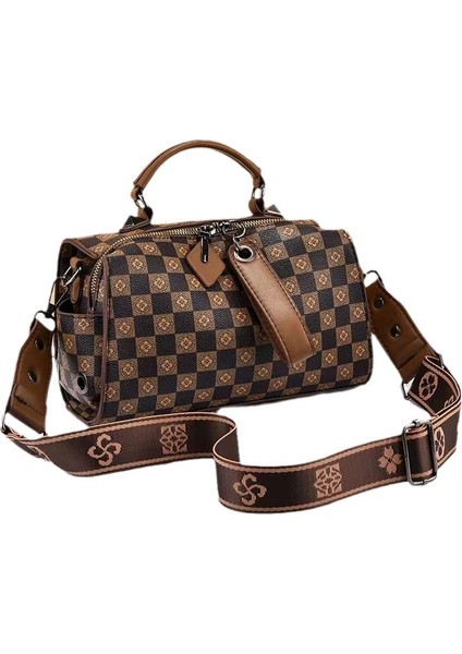 Yeni Dama Tahtası Çanta Boston Büyük Kapasiteli Çanta Moda Yastık Çanta Omuz Çantası Kadın Çantaları (Yurt Dışından) fiyatları