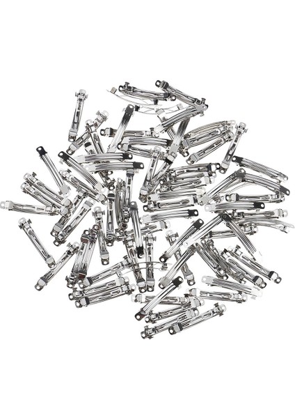 50 Retro Ş Boş Fransız Tokalarım Saç Klipleri Zanaat Ş Yay Dıy 7X58MM Ş (Yurt Dışından)