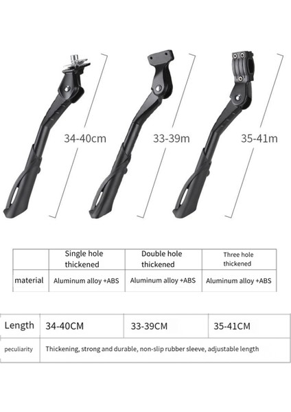 Bisiklet Kickstand Alüminyum Alaşımlı Bisiklet Park Rafı Desteği Ayarlanabilir/kar/katlanır Bisiklet (Yurt Dışından) modelleri