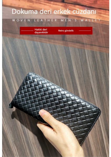 Erkek Ekose Uzun Deri Cüzdan (Yurt Dışından) modelleri