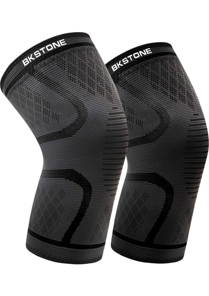 Bkstone Dizlik Desteği (2 Paket), Diz Sıkıştırma Kolu Koşu Desteği, Elastik Nefes Alabilir Diz Desteği, Spor Için (Koşu, Basketbol, Futbol, Bisiklet), Spor Yaralanmaları Rehabilita (Yurt Dışından)