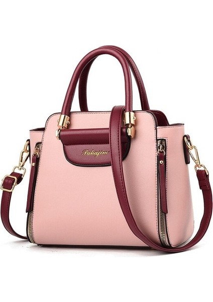 Maico Yeni Moda Kontrast Renk Tote Çanta Büyük Kapasiteli Omuz Messenger Çanta Modası (Yurt Dışından) fiyatları