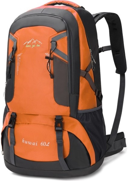 60L Büyük Kapasiteli Açık Dağcılık Çantası Su Geçirmez Naylon Seyahat Çantası Çift Omuz Rahat Erkek ve Kadın Spor Sırt Çantası (Yurt Dışından)