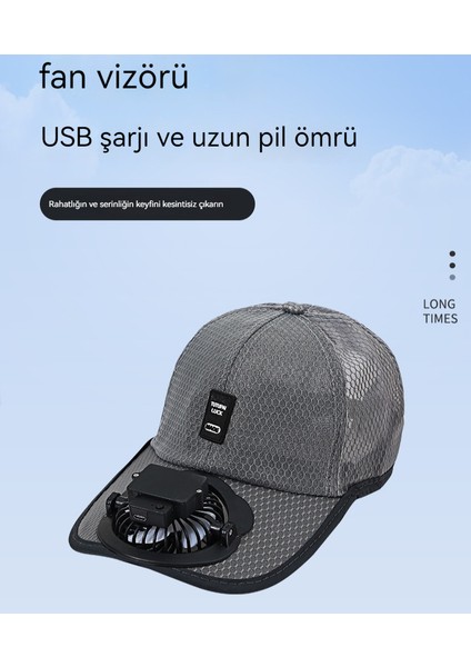 Erkekler Için Fanlı Yaz Güneş Koruma Şapkası (Yurt Dışından) modelleri