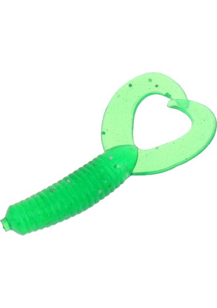 4 cm Ikiz Kuyruk Şak Cazibesi Kurtçuk Grub Solucanlar Cazibesi Yeşil (Yurt Dışından)