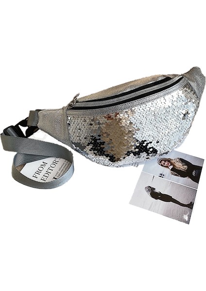 Ins Pullu Bel Çantası Kadınların Yeni Cep Telefonu Crossbody Çantası (Yurt Dışından)