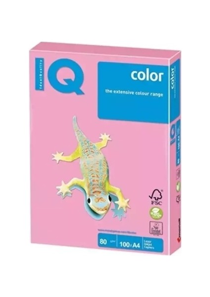 Iq Color Renkli Fotokopi Kağıdı A4 80 Gram 500 Yaprak Pembe