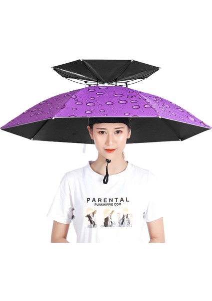 77CM Açık Katlanabilir Şemsiye Şapka (Yurt Dışından)