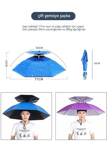 77CM Açık Katlanabilir Şemsiye Şapka (Yurt Dışından) fiyatları