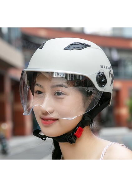 Unisex Yaz Elektrikli Araç Sürme Kask Yarım Kask (Yurt Dışından) modelleri