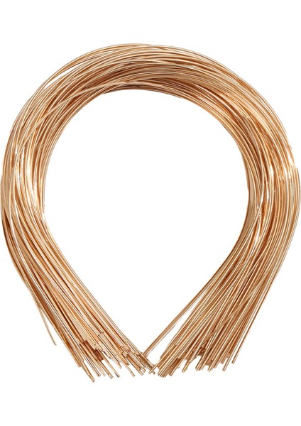 El Sanatları Için 50 Düz Metal Bantları Pürüzsüz Saç Tokaları Bandı Çerçeve Altın (Yurt Dışından)