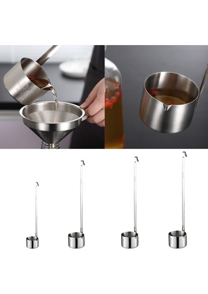 Paslanmaz Çelik Dökme Kenarlı Kancalı I Kepçe 50/125/250/500ML 50ML (Yurt Dışından) modelleri