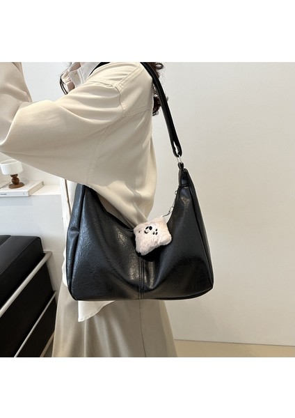 Kadın Tote Çanta Bayan Deri Omuz Çantası Saf Renk Crossbody Çanta (Yurt Dışından) fiyatları