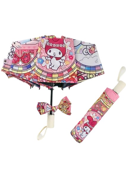 Al Yıldızları Sanrio Şeffaf Katlanır Şemsiye (Yurt Dışından)
