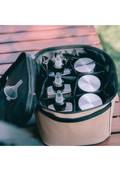 Açık Taşınabilir Kamp Mutfak Baharat Kavanozu Çanta Seti (Yurt Dışından) fiyatları