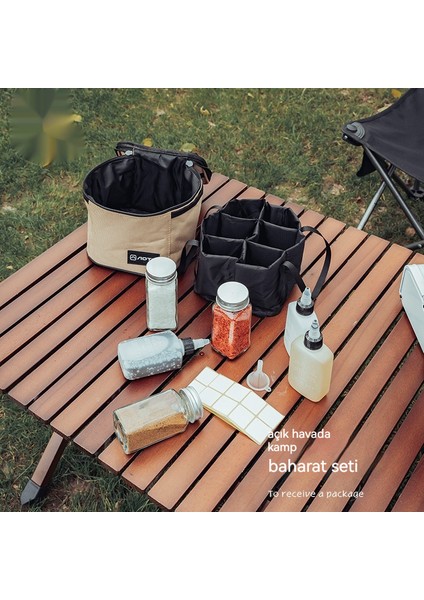 Açık Taşınabilir Kamp Mutfak Baharat Kavanozu Çanta Seti (Yurt Dışından) fırsatları