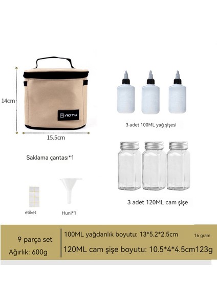 Açık Taşınabilir Kamp Mutfak Baharat Kavanozu Çanta Seti (Yurt Dışından) indirimleri