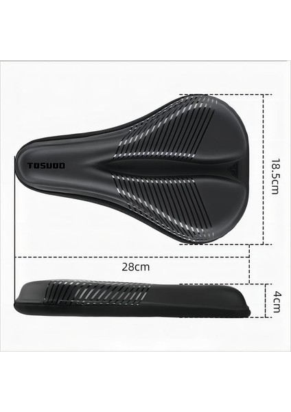 Bisiklet Sele Kılıfı Silikon Minder Örtüsü Bisiklet Klozet Kapağı Pu Deri Yüzey Silikon Rahat Darbeye Dayanıklı Bisiklet Sele Kılıfı (Yurt Dışından) modelleri