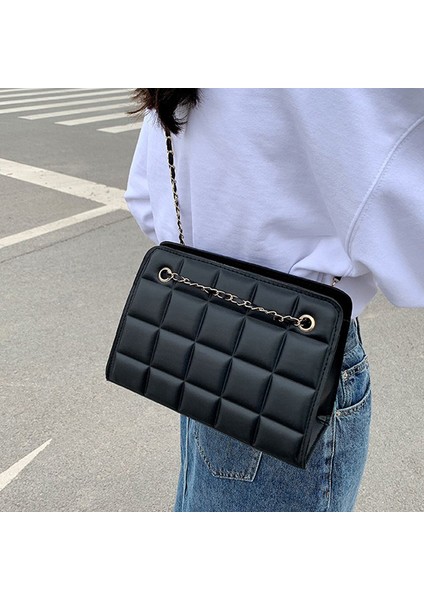 Bayan Tote Çanta Baklava Kadın Deri Omuz Çantası Zincir Handbags (Yurt Dışından) fiyatları