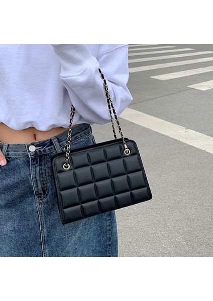 Bayan Tote Çanta Baklava Kadın Deri Omuz Çantası Zincir Handbags (Yurt Dışından) modelleri