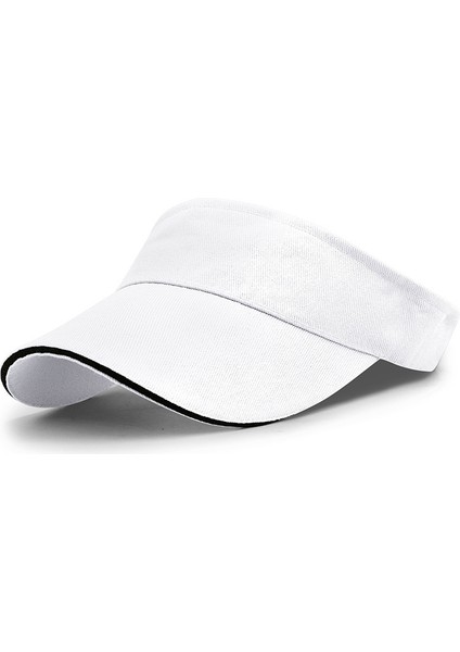 Yaz Geniş Kenarlı Güneş Koruma Güneş Şapkası Spor ve Eğlence Tenis Şapkası Açık Hava Erkekler ve Kadınlar Basit Boş Silindir Şapka Seyahat Güneş Şapkası (Yurt Dışından)