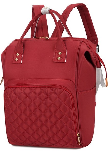 Yeni Moda Eşkenar Dörtgen Sırt Çantası, Taşınabilir Çok Cepli Anne ve Bebek Sırt Çantası, Hafif Gezi Anne Çantası (Yurt Dışından)