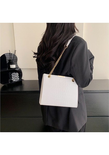 Kadın Tote Çanta Yüksek Kapasiteli Bayan Deri Omuz Çantası Zincir Handbags (Yurt Dışından) fiyatları