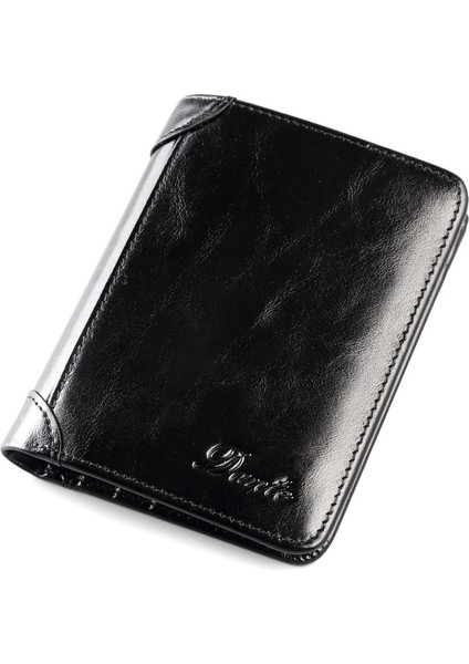 Erkek Parlak Cüzdan Kısa Dana Cüzdanı (Yurt Dışından)