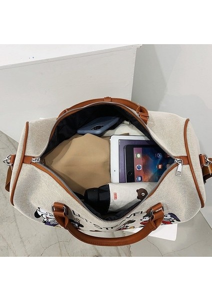 Disney Mickey Kadın Omuz Crossbody Çanta Kadın Çanta Seyahat Çantası Büyük Kapasiteli Dayanıklı Alışveriş Çantası (Yurt Dışından) fırsatları