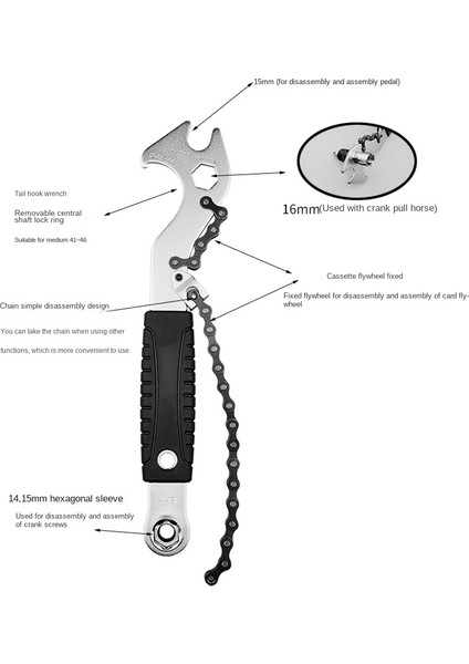 Bisiklet Pedalı Anahtarı Kurulum Anahtarı Anahtarı Bisiklet Tamir Aracı Uzun Saplı Bisiklet Tamir Aracı Bisiklet Pedalları Için (Yurt Dışından)