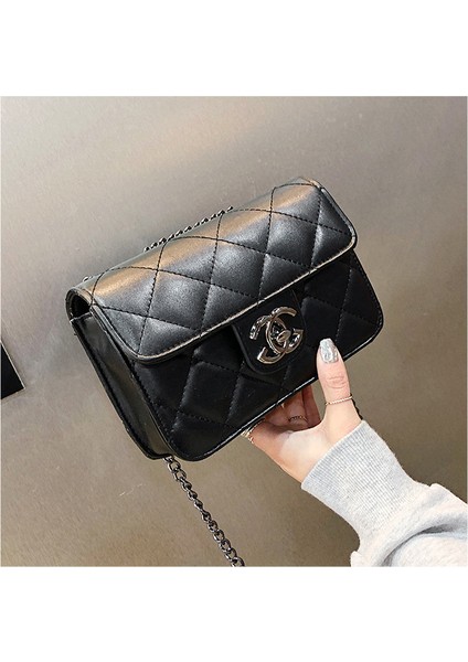 Tek Omuz Çantası, Moda Zincir Çantası, Küçük Kare Çantası, Kadınların Karşılık Çantası (Yurt Dışından)