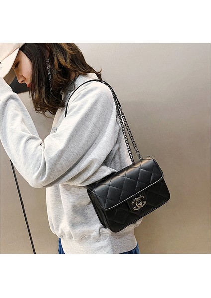 Tek Omuz Çantası, Moda Zincir Çantası, Küçük Kare Çantası, Kadınların Karşılık Çantası (Yurt Dışından) fiyatları