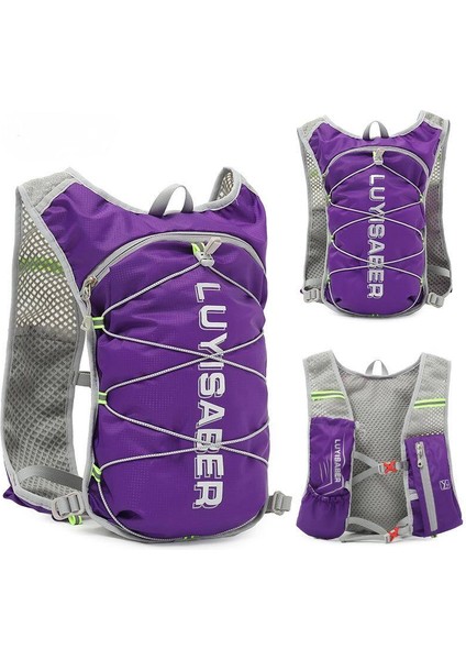 Multisport Hidrasyon Mesane Bisiklet Sırt ÇANTASI-20*7*37CM-MOR (Yurt Dışından)