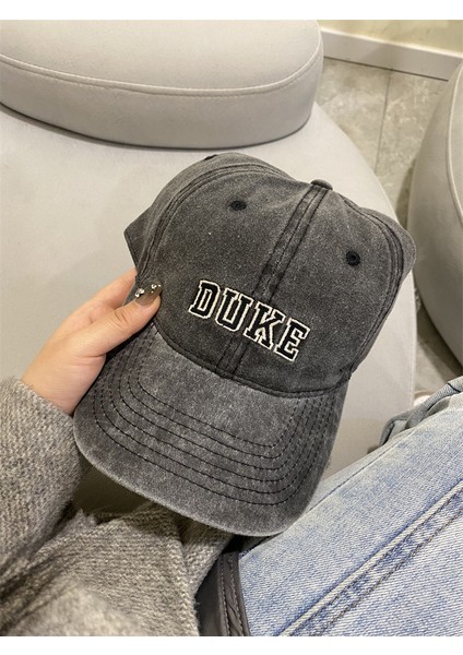 Kore Tarzı Erkekler ve Kadınlar Için Yıkanmış Eski Retro Sivri Uçlu Şapka Sokak Çok Yönlü Kavisli Siperlikli Beyzbol Şapkası Yumuşak Üst Yüzü Gösteren Genç Çift Trendi (Yurt Dışından)