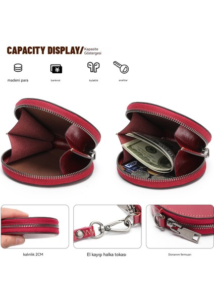 Retro Birinci Katman Inek Derisi Bozuk Para Cüzdanı Değiştirme Saklama Çantası (Yurt Dışından) modelleri