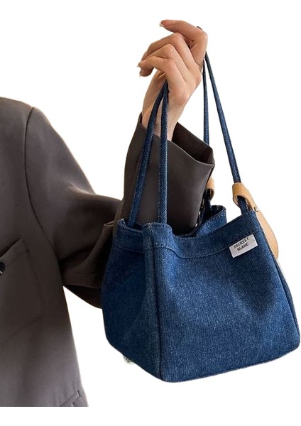 Basit Omuz Çantası Cep Telefonu Çantası Rahat Ayarlanabilir Crossbody Denim Çanta (Yurt Dışından)