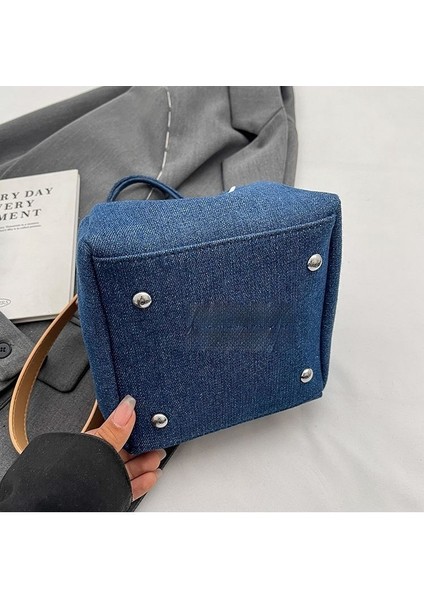 Basit Omuz Çantası Cep Telefonu Çantası Rahat Ayarlanabilir Crossbody Denim Çanta (Yurt Dışından) modelleri