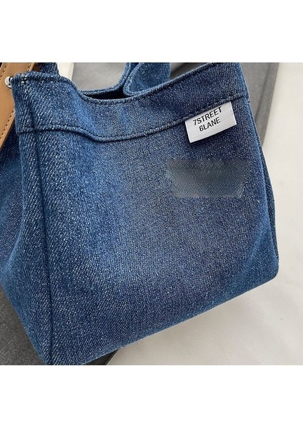 Basit Omuz Çantası Cep Telefonu Çantası Rahat Ayarlanabilir Crossbody Denim Çanta (Yurt Dışından) fırsatları