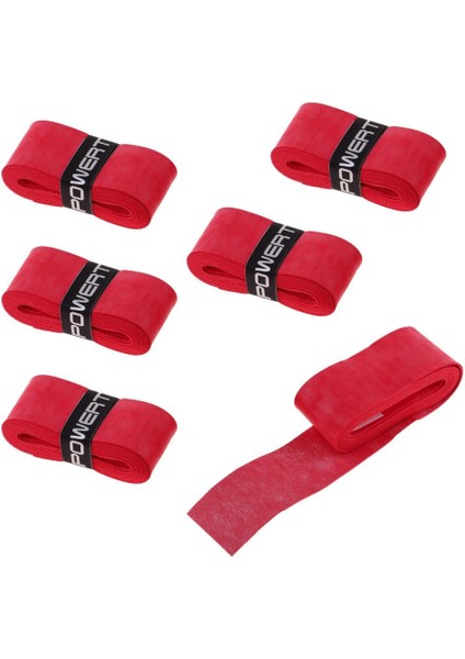 6 Tenis Badminton Squash Grip Grip Kırmızı (Yurt Dışından)