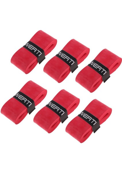 6 Tenis Badminton Squash Grip Grip Kırmızı (Yurt Dışından) indirimleri