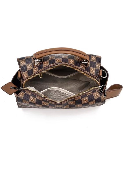 Yeni Dama Tahtası Çanta Boston Büyük Kapasiteli Çanta Moda Yastık Çanta Omuz Çantası Kadın Çantaları (Yurt Dışından) fırsatları