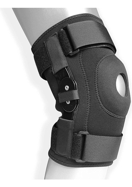 Dizlik Patella Stabilize Kompresyon Kolu Diz Desteği Yaralanmaları Için Yan Menteşeler Erkekler ve Kadınlar Için Orta ve Büyük Yaralanmaların Iyileştirilmesi ve Önlenmesi Siyah (Yurt Dışından)