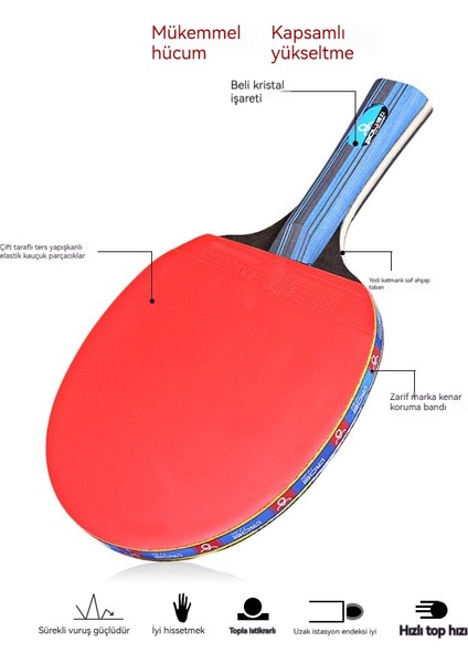 Masa Tenisi Raketi Başlangıç Eğitimi 2 Atış 3 Top Masa Tenisi Raketi (Yurt Dışından) fırsatları