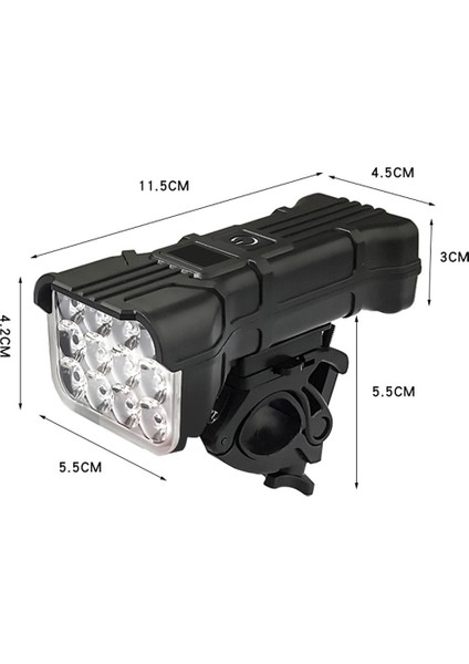 Dijital Ekranlı ve Büyük Kapasiteli, Açık Havada Sürüş Bisiklet Kornası Far (Yurt Dışından) indirimleri