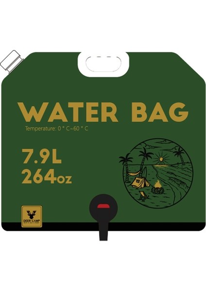 Dağcılık, Seyahat ve Kamp Için Katlanabilir Su Torbası, Plastik Yumuşak Su Torbası (Yurt Dışından)