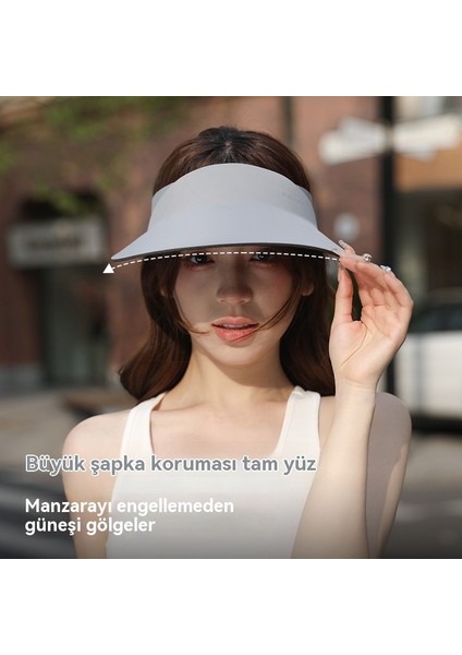 Kadın Üstü Boş Açık Hava Sporları Istiflenebilir Geniş Kenarlı Güneş Koruma Şapkası (Yurt Dışından) modelleri