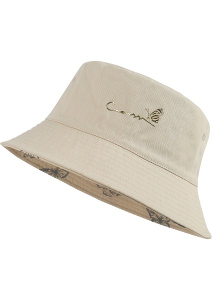 Kadınlar Için Balıkçı Şapkası Ilkbahar ve Yaz Yeni Stil Çift Taraflı Baskılı Şapka Kore Moda Moda Marka Havza Şapka Çift Güneş Şapkası (Yurt Dışından)