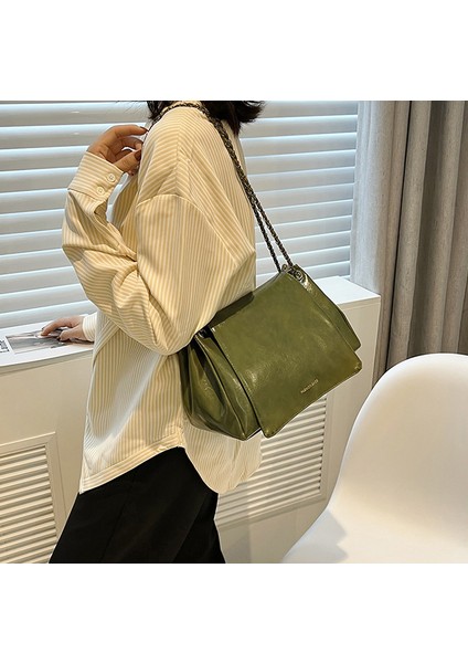 Bayan Tote Çanta Yüksek Kapasiteli Kadın Deri Omuz Çantası Zincir Handbags (Yurt Dışından) modelleri