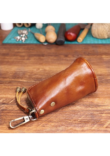 Erkek Anahtar Çantası Kadın Bozuk Para Cüzdanı Inek Derisi Anahtar Çantası (Yurt Dışından) fırsatları