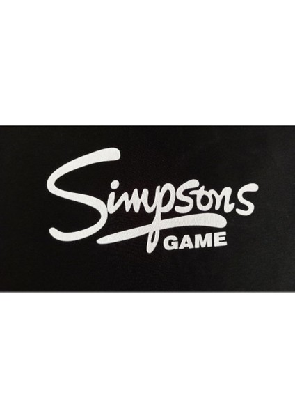 Yüksek Kalite Simpsons Game Baskılı Unisex Oversize T-Shirt